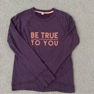 Athleta Girl "Criss Cross My Heart" Sweatshirt, Size L/12